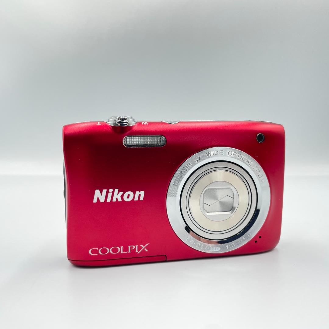 【動作品・転送特典無料あり】Nikon coolpix S2900 RED