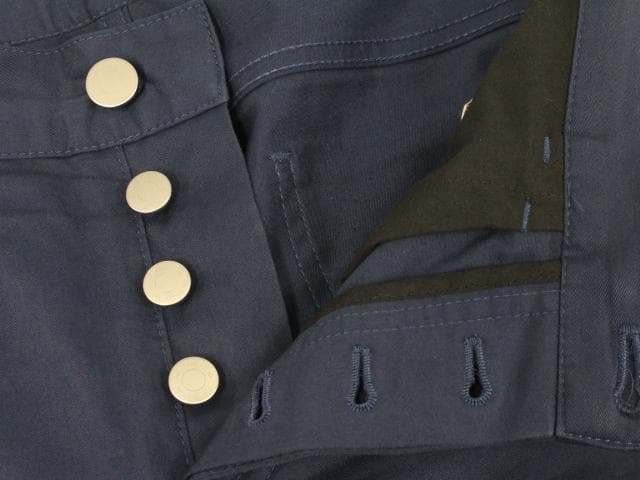 ▲エルメス セリエボタン コットン チノ ネイビー Mサイズ