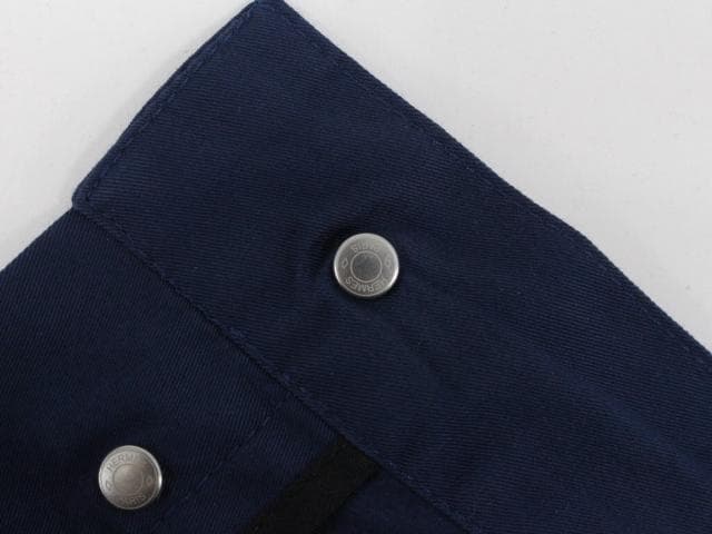 ▲エルメス セリエボタン コットン チノ ネイビー Mサイズ
