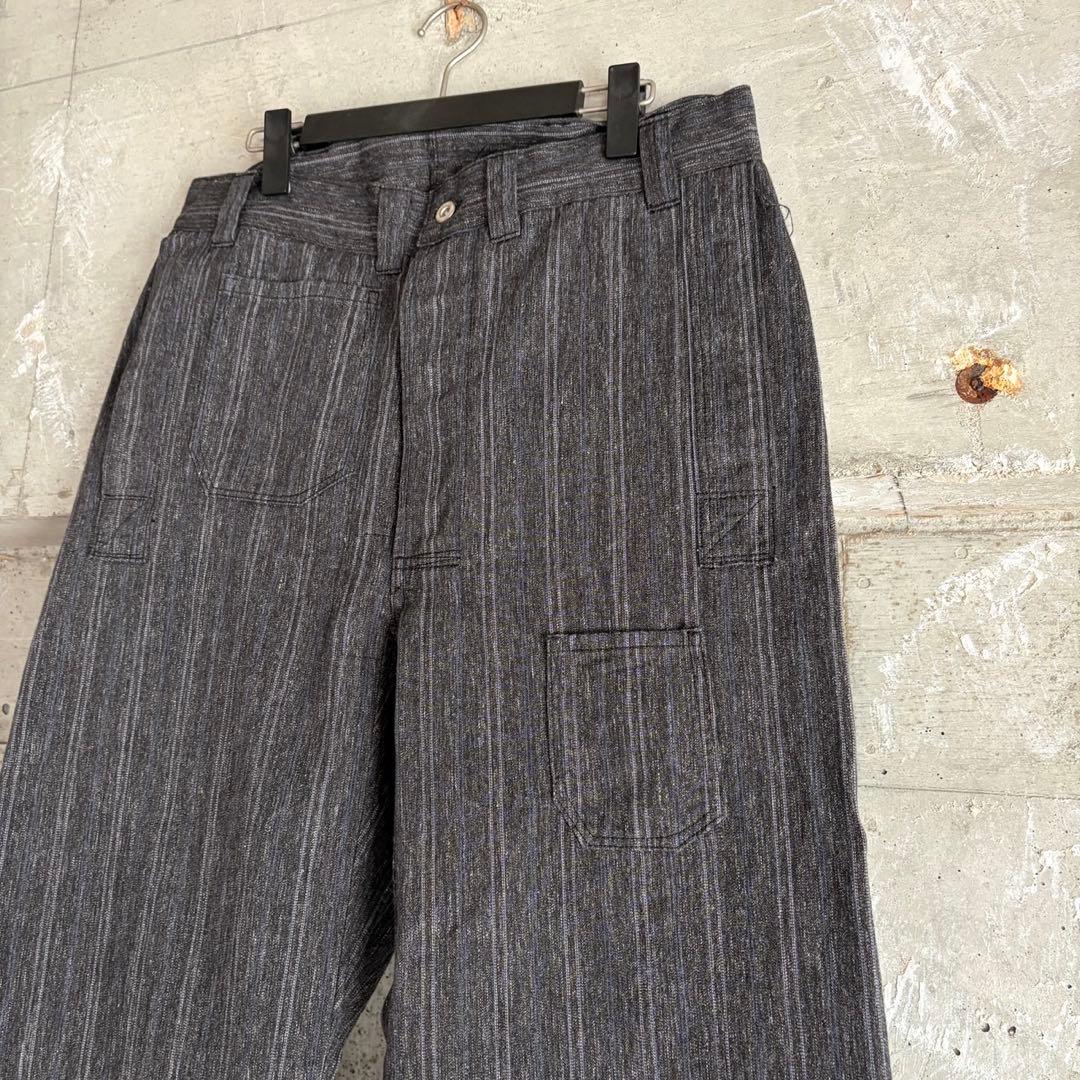 warehouse john gluckow ストライプ　ワークパンツ　デニム