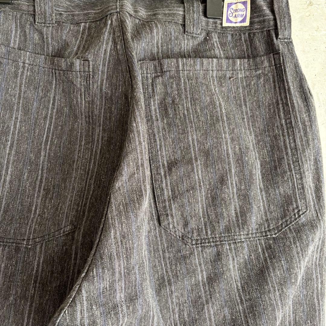 warehouse john gluckow ストライプ　ワークパンツ　デニム