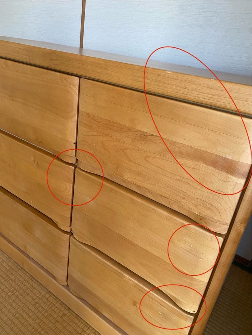 ★ごま★【チェスト】ナチュラルウッド_洋服ダンス