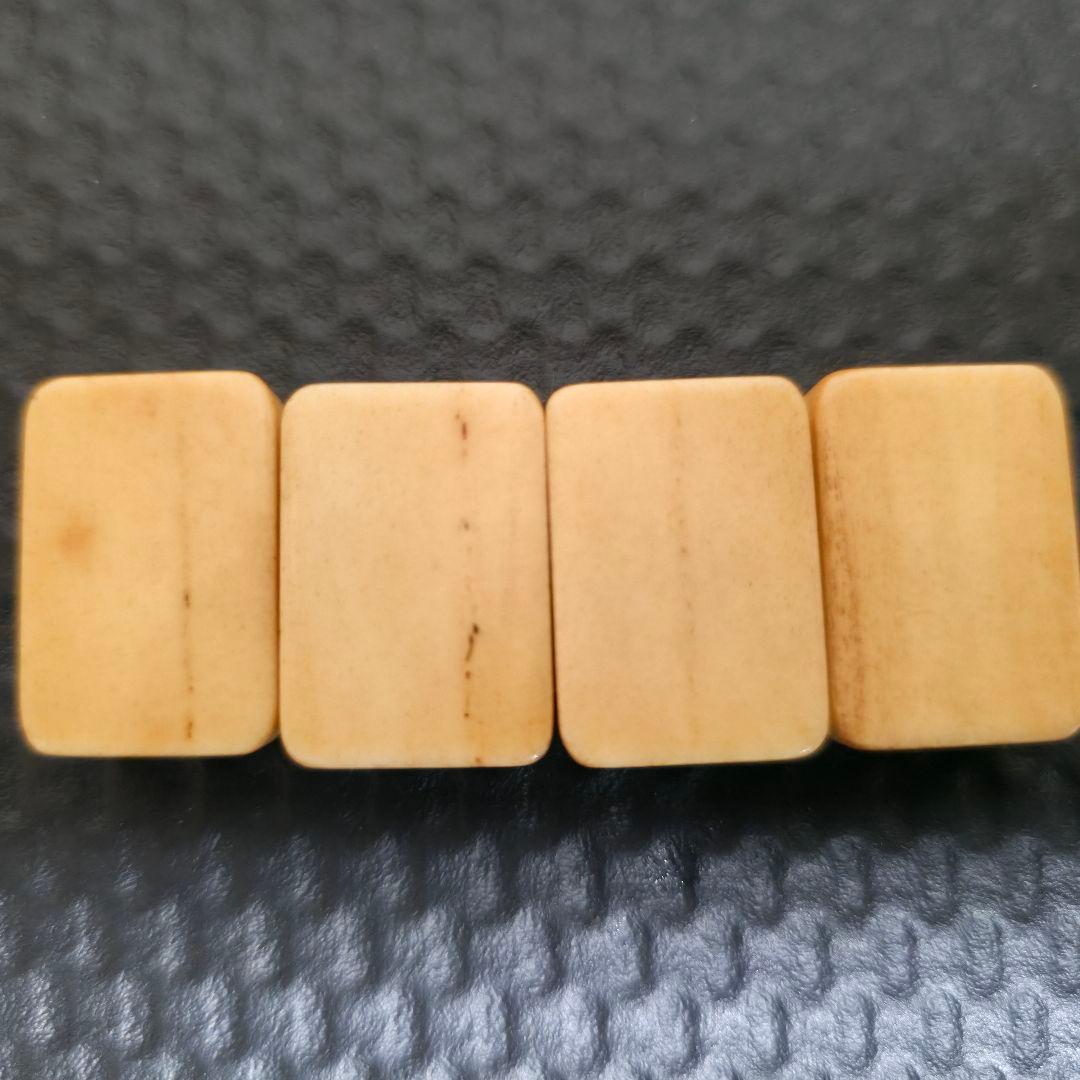 麻雀　麻雀パイ 竹背 骨牌 アンティーク 骨董マージャン　麻雀牌（骨牌）