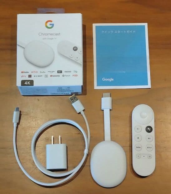 Chromecast with Google TV（4K） 付属品全てあり