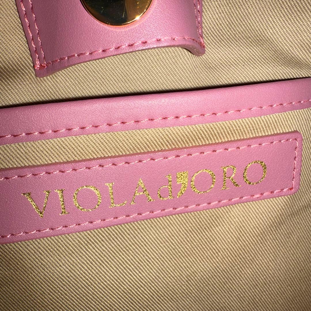 M*i様 VIOLAd'ORO ヴィオラドーロ かごバッグ ピンク