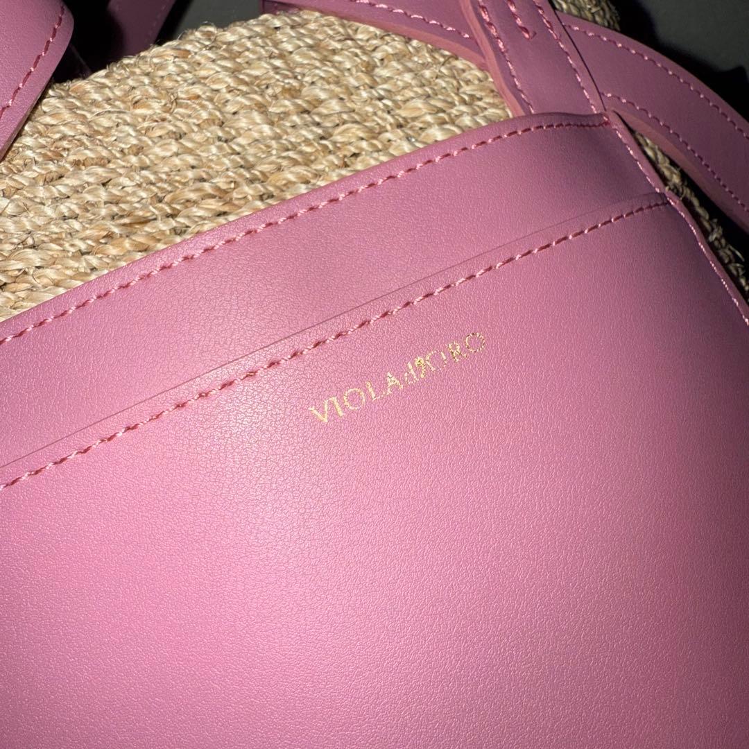 M*i様 VIOLAd'ORO ヴィオラドーロ かごバッグ ピンク