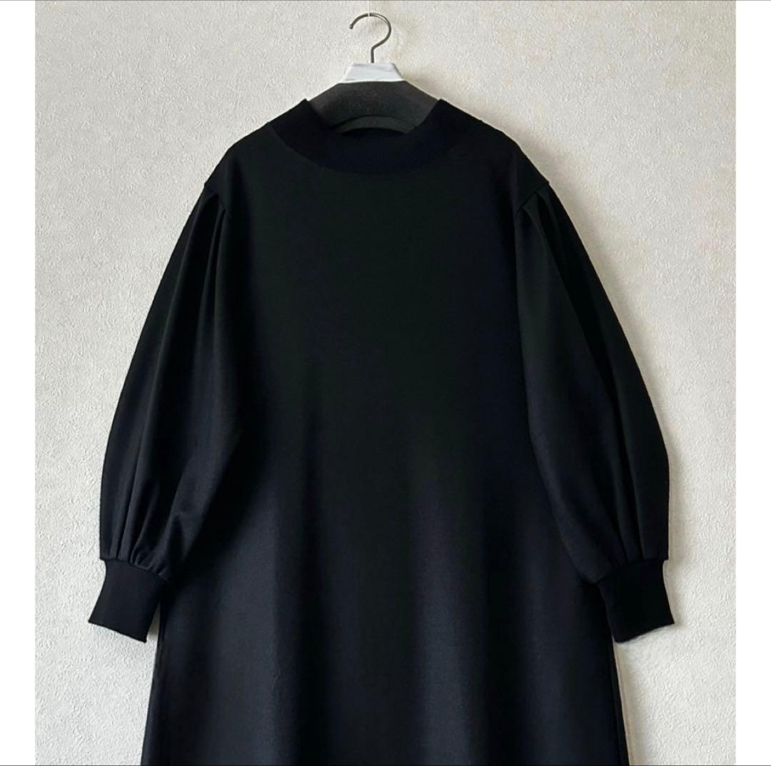 大きいサイズ46＊２３区 ウールミルド リブ フレアワンピース＊自由区ICB組曲