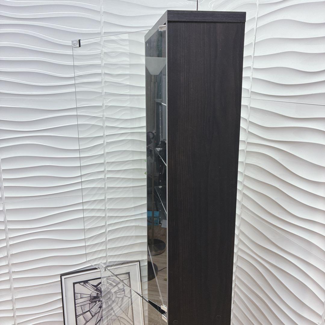 ④大阪府 神戸市 配達料無料！◇不二貿易◇ガラスコレクションケース◇ハイタイプ