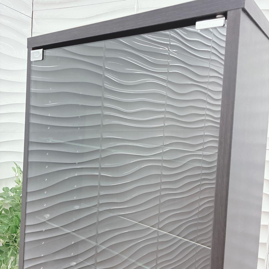 ④大阪府 神戸市 配達料無料！◇不二貿易◇ガラスコレクションケース◇ハイタイプ