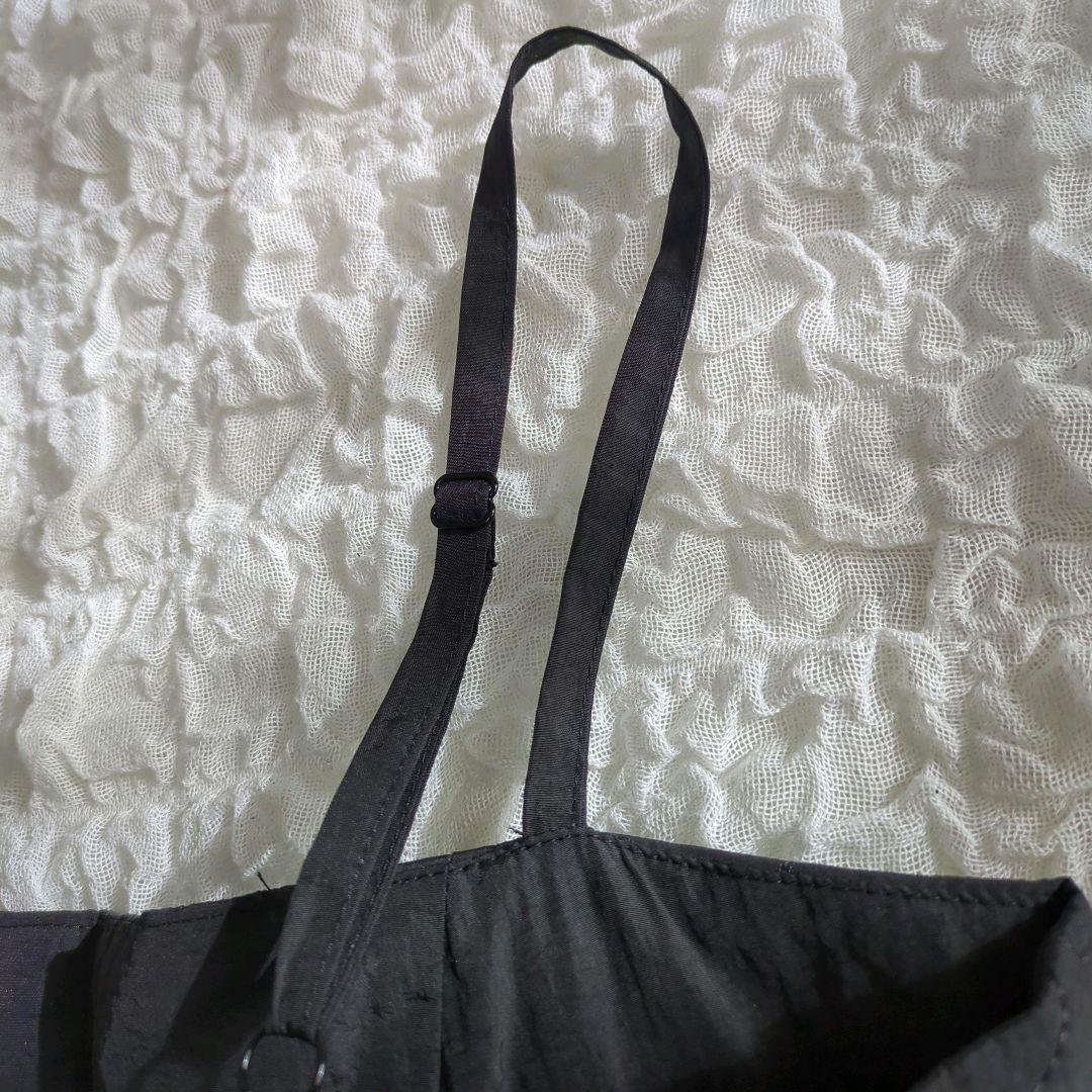 【極美品】UN3D. キルティングキャミワンピース 　38 ボリューム ブラック