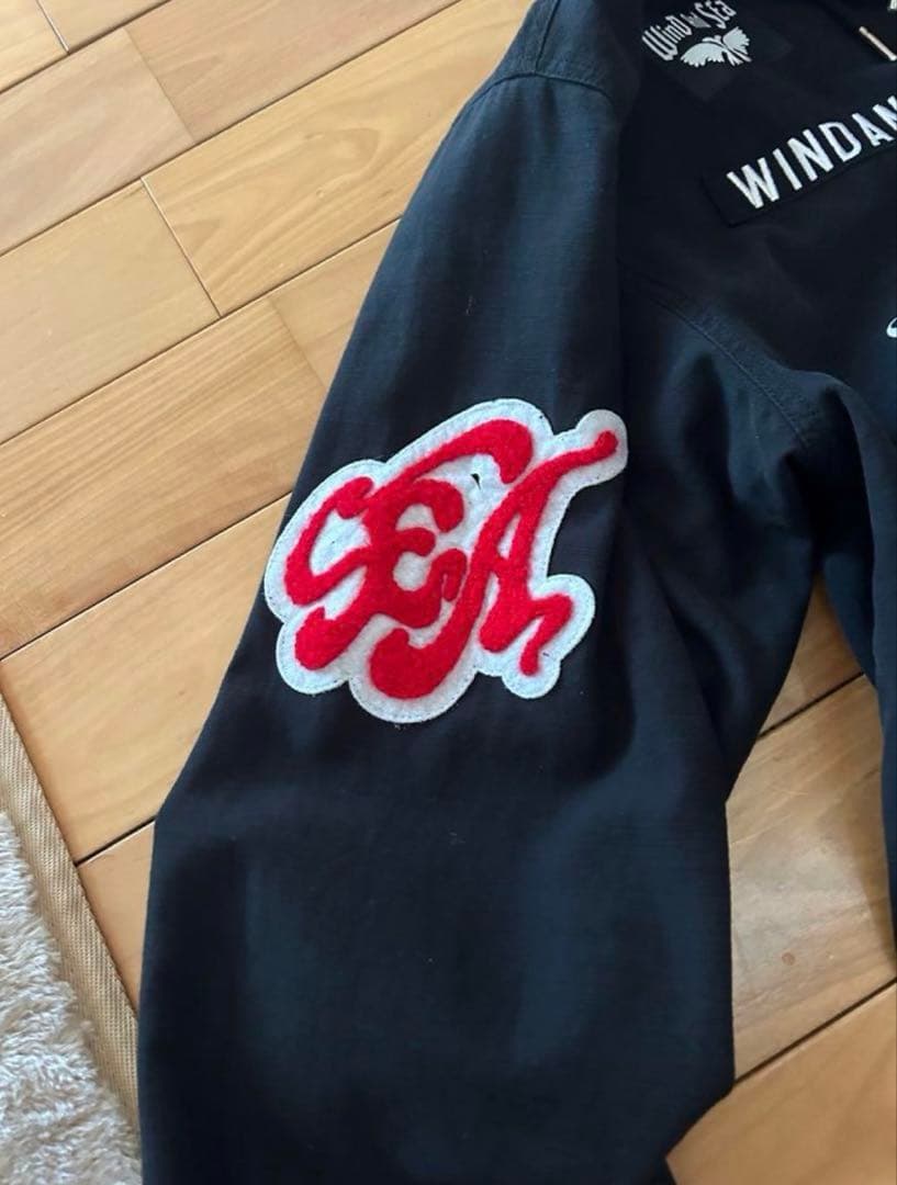 再再値下げ！WIND AND SEA ブラックモッズコート　希少XL