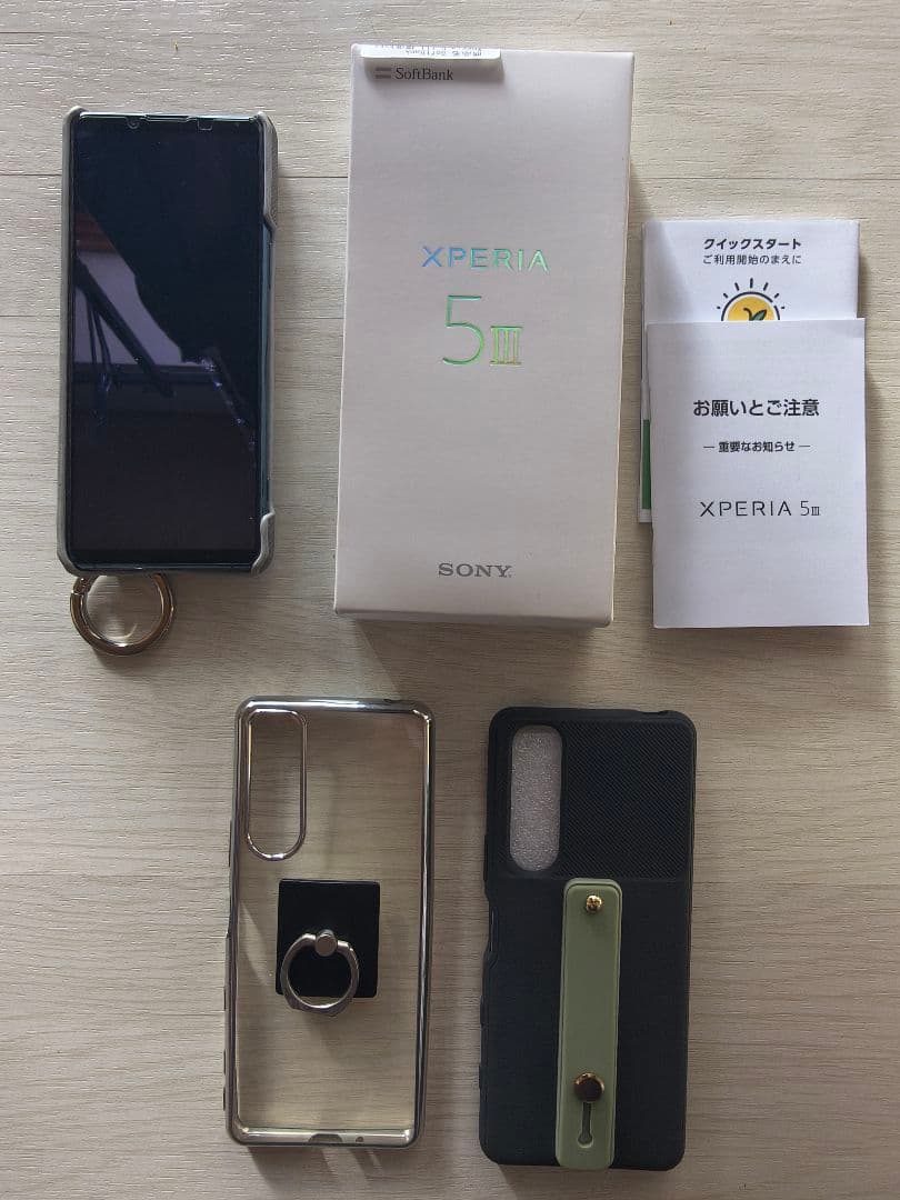 【ジャンク】 Xperia 5 IIIグリーン ソフトバンク SONY　箱付き