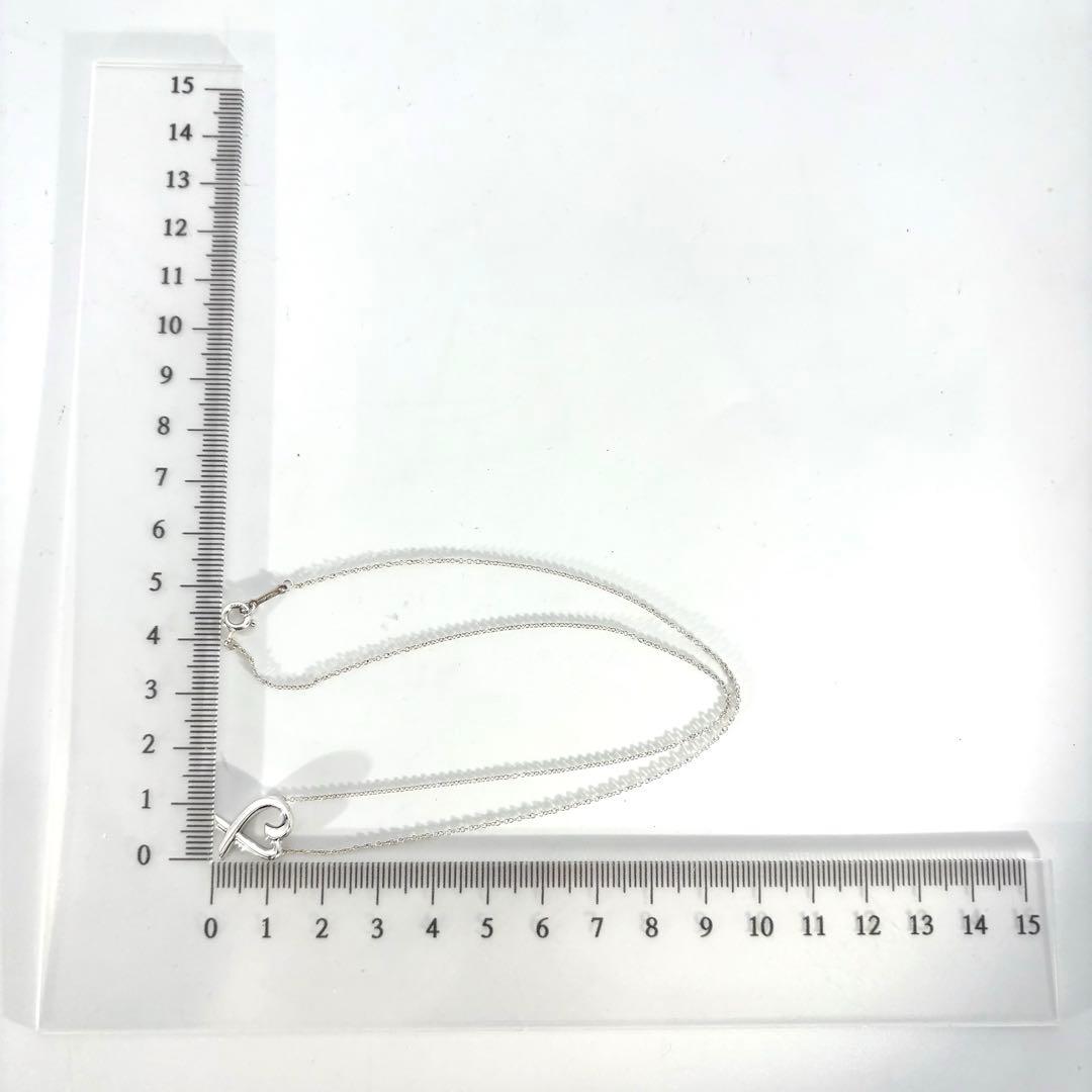 【光沢艶感仕上げ】 ティファニー ラビングハート ネックレス シルバー925