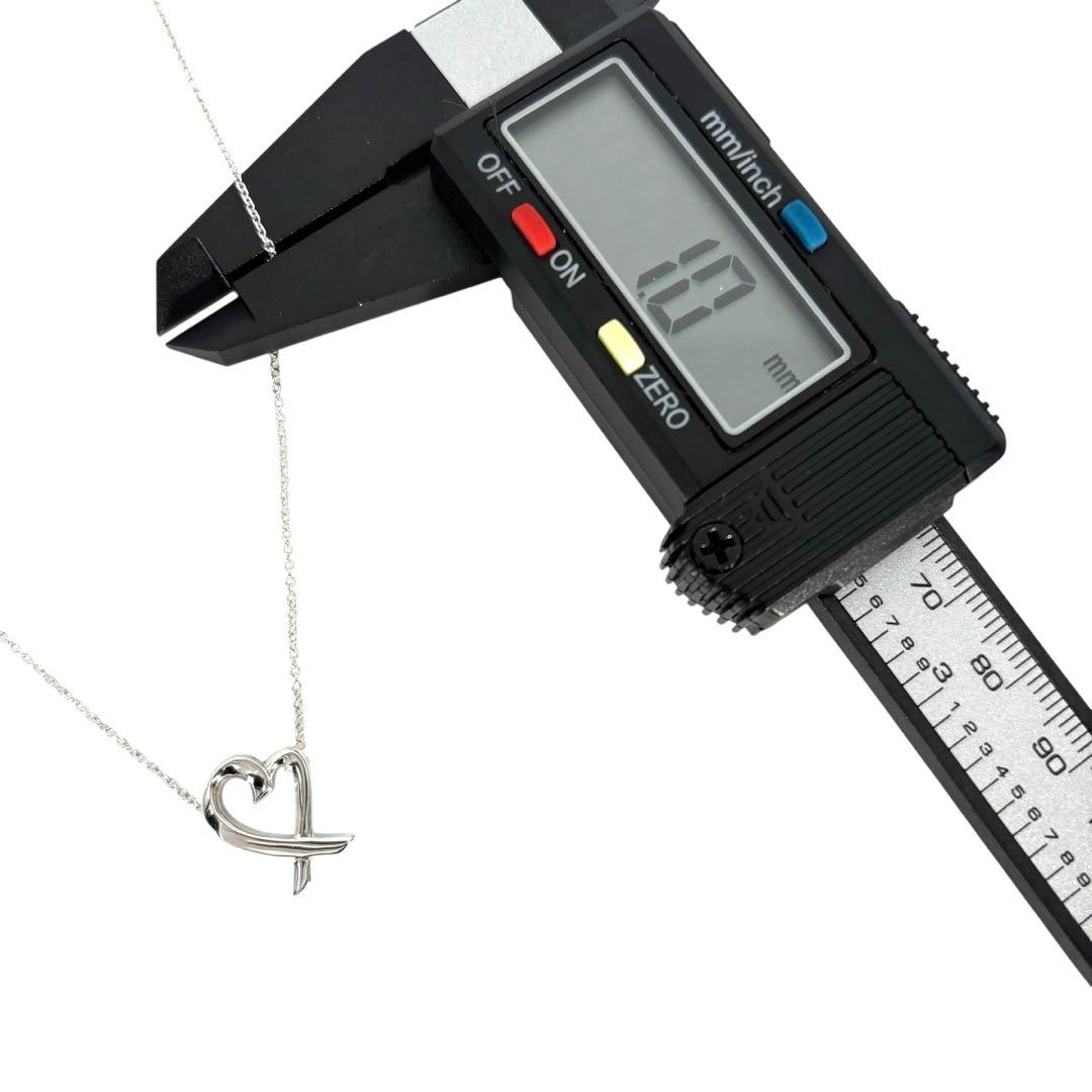 【光沢艶感仕上げ】 ティファニー ラビングハート ネックレス シルバー925