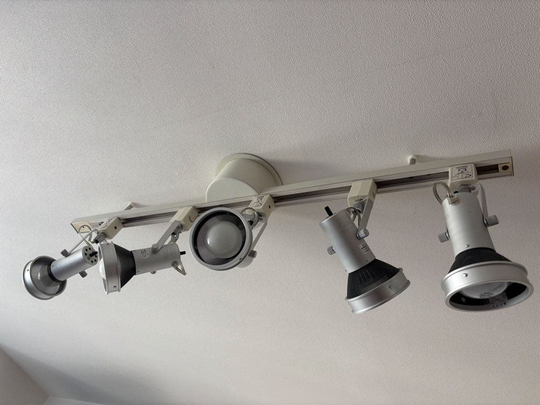 無印良品〔廃盤〕シルバー LED スポットライト 5個セット