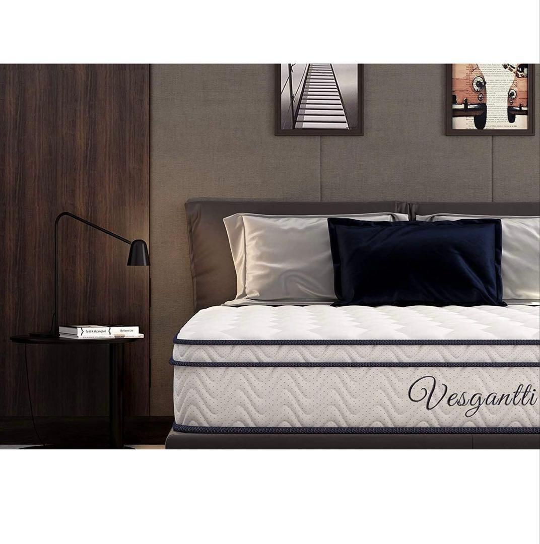 Vesgantti マットレス ダブル ベッドマットレス ポケットコイル 極厚