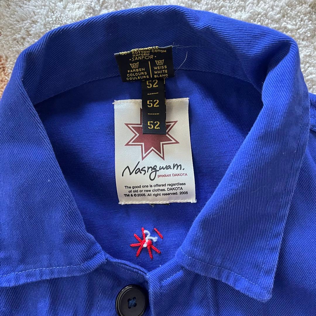 Nasngwam. フラワーカバーオール / リメイクユーロワークジャケット