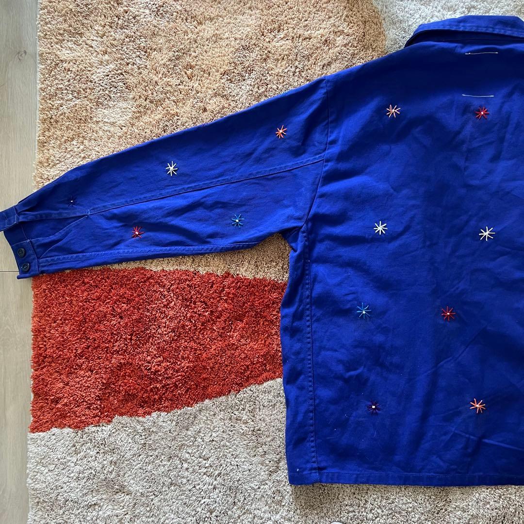 Nasngwam. フラワーカバーオール / リメイクユーロワークジャケット