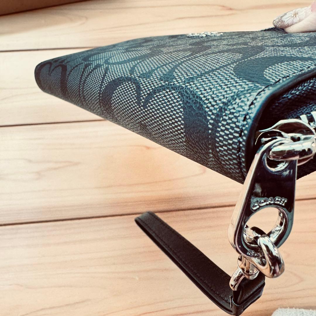 COACH 長財布 C4452 ブラック系 新品未使用 レディース メンズ