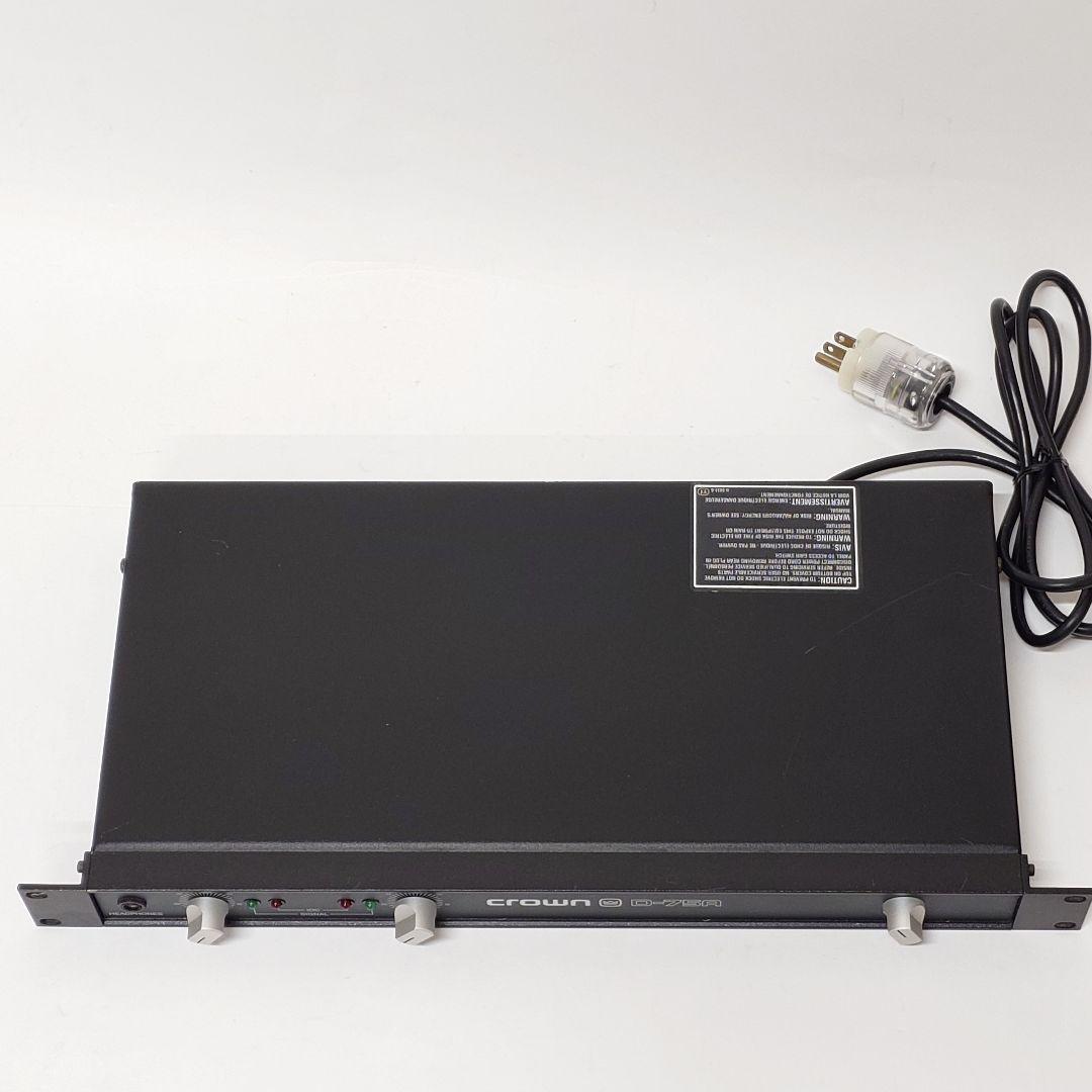 【美品】CROWN D-75A パワーアンプ D75A クラウン