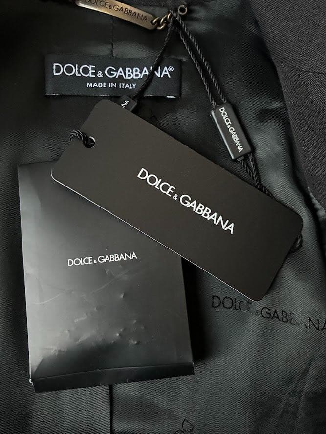 【新品 タグ付き】ドルチェ＆ガッバーナ ジャケット 縦襟 ブラック 42 希少