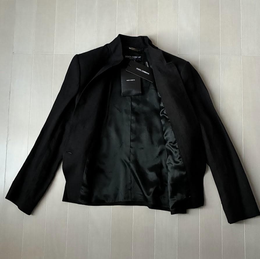 【新品 タグ付き】ドルチェ＆ガッバーナ ジャケット 縦襟 ブラック 42 希少