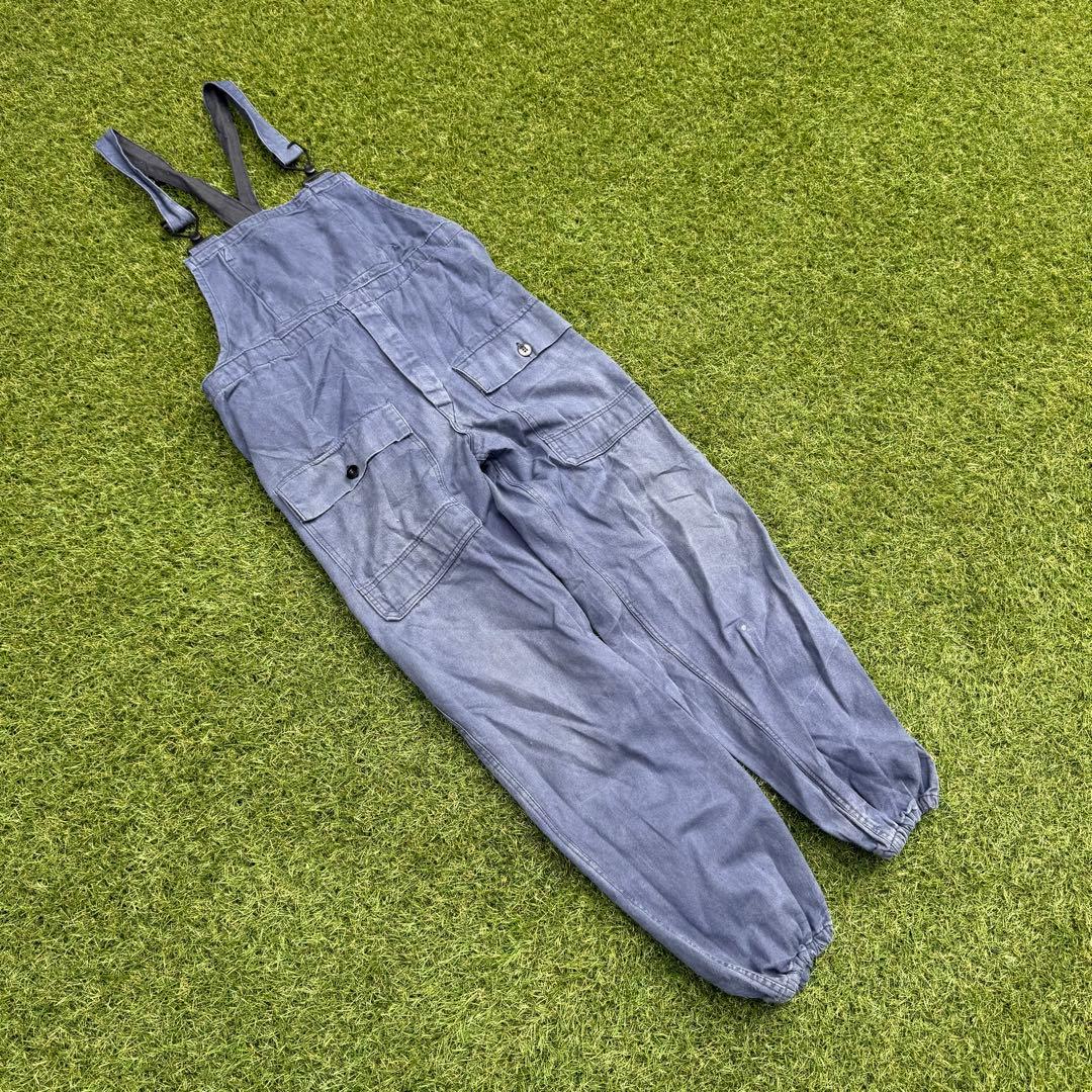 パンツ 1086 GDR VEB Vintage Work Bib Pants 48L