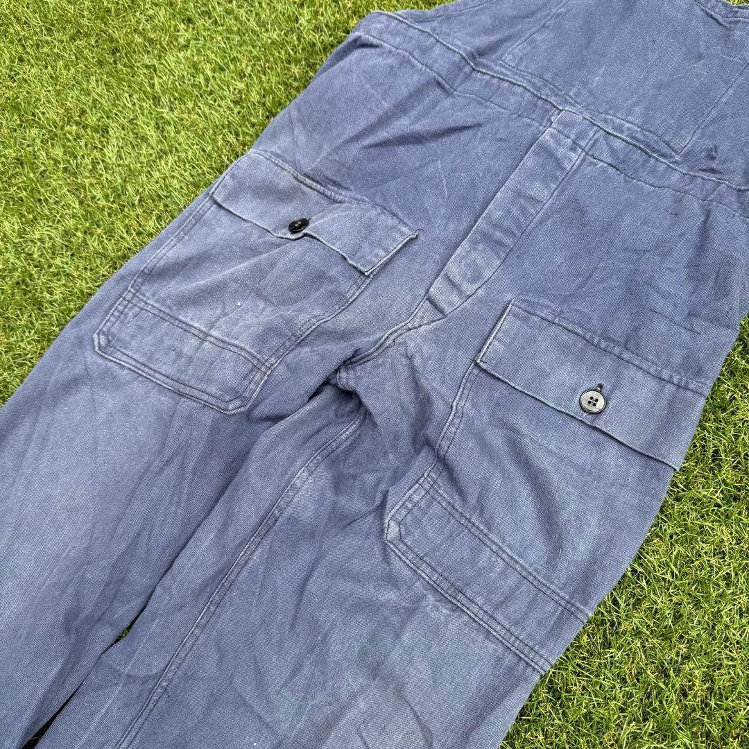 パンツ 1086 GDR VEB Vintage Work Bib Pants 48L