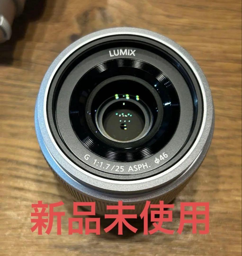 【レンズ1つ新品】LUMIX DC-GF10W ダブルレンズキット　オレンジ