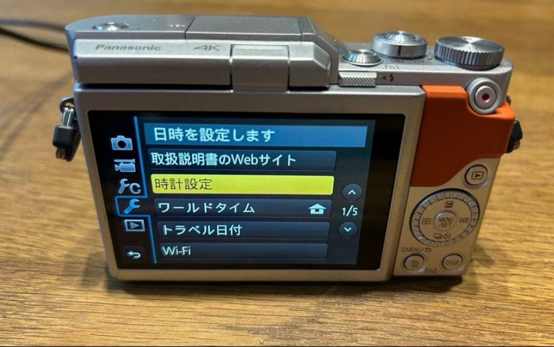 【レンズ1つ新品】LUMIX DC-GF10W ダブルレンズキット　オレンジ