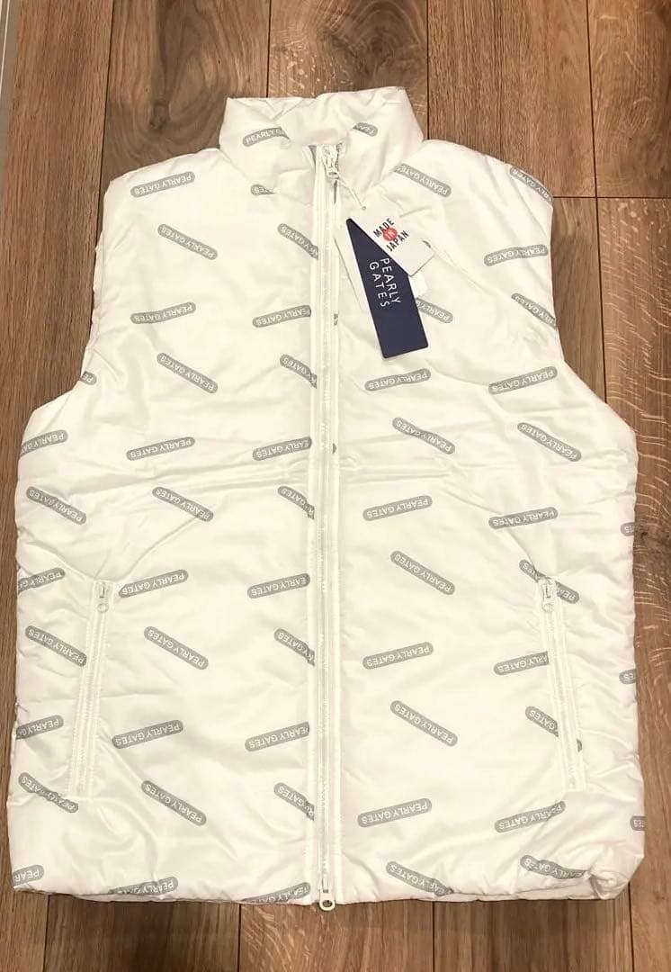 新品未使用★PEARLY GATES★軽量 ダウンベスト Ｌ　白　ゴルフウェア