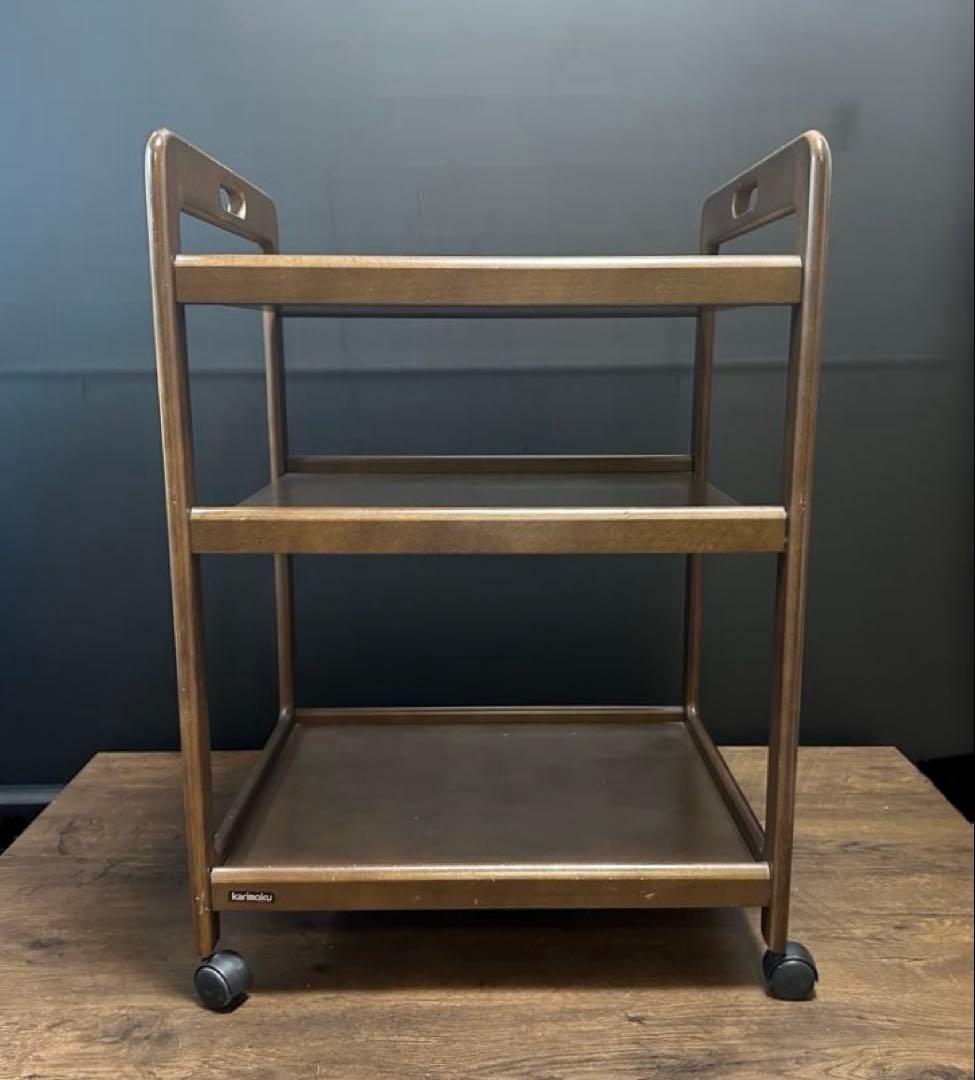 カリモク　ナチュラル　キッチンワゴン ティーワゴン