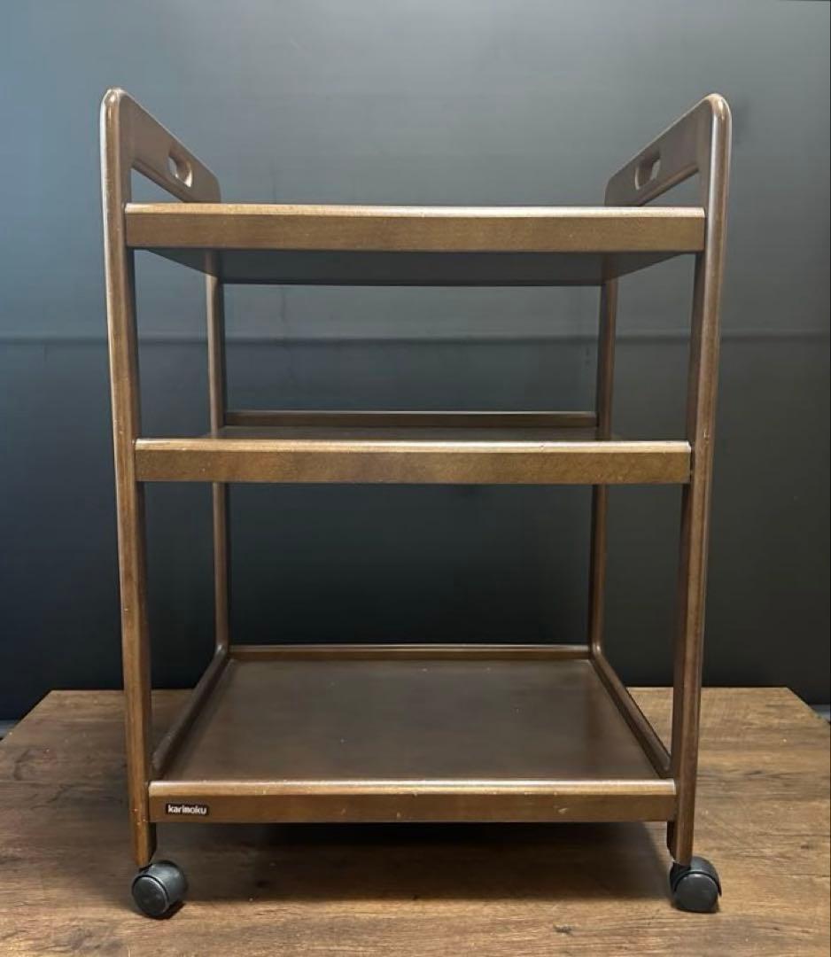 カリモク　ナチュラル　キッチンワゴン ティーワゴン
