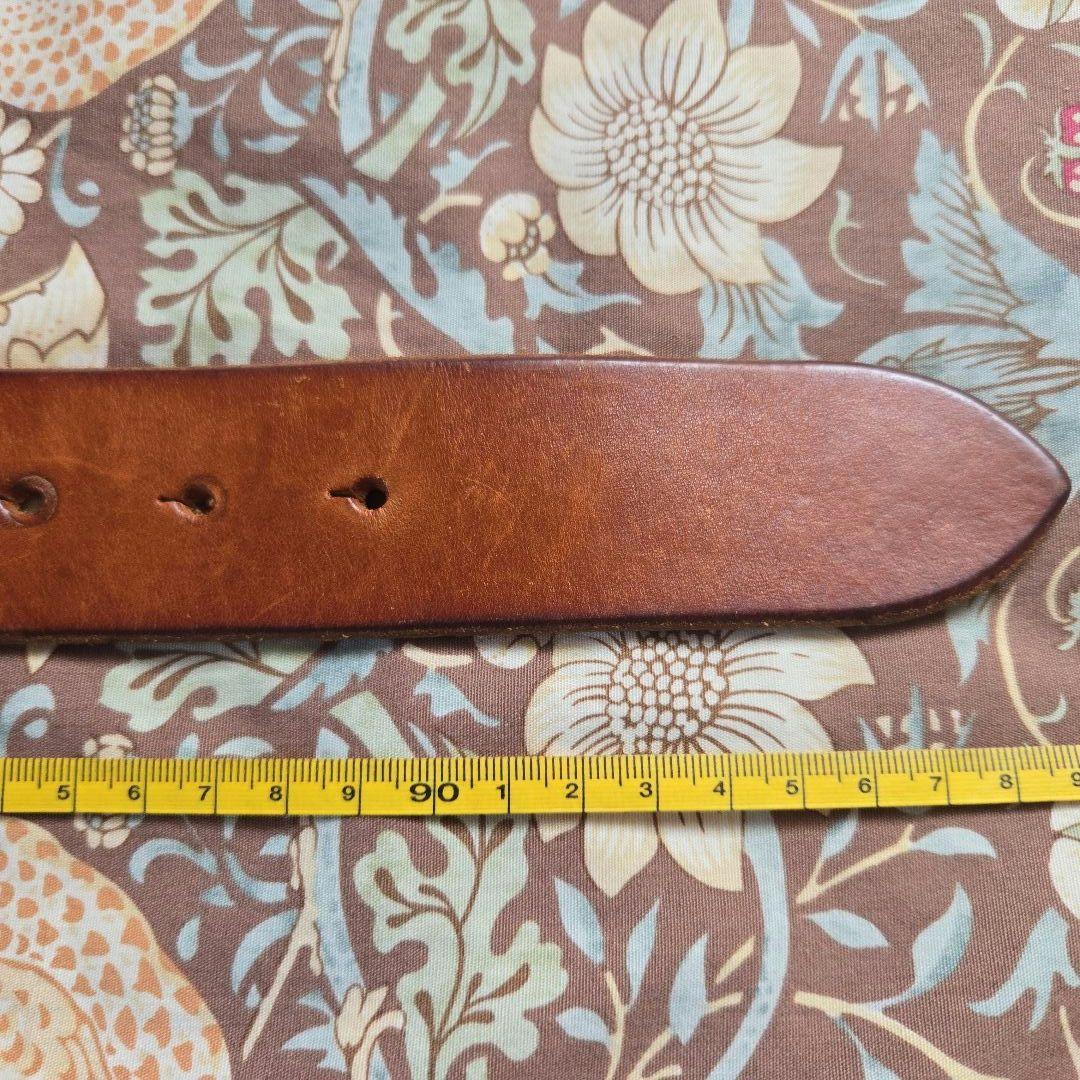 【希少】45rpm 45R ブラウンレザー ハート型バックル ベルト