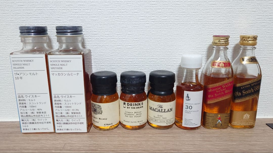 ミニボトルウイスキーセット