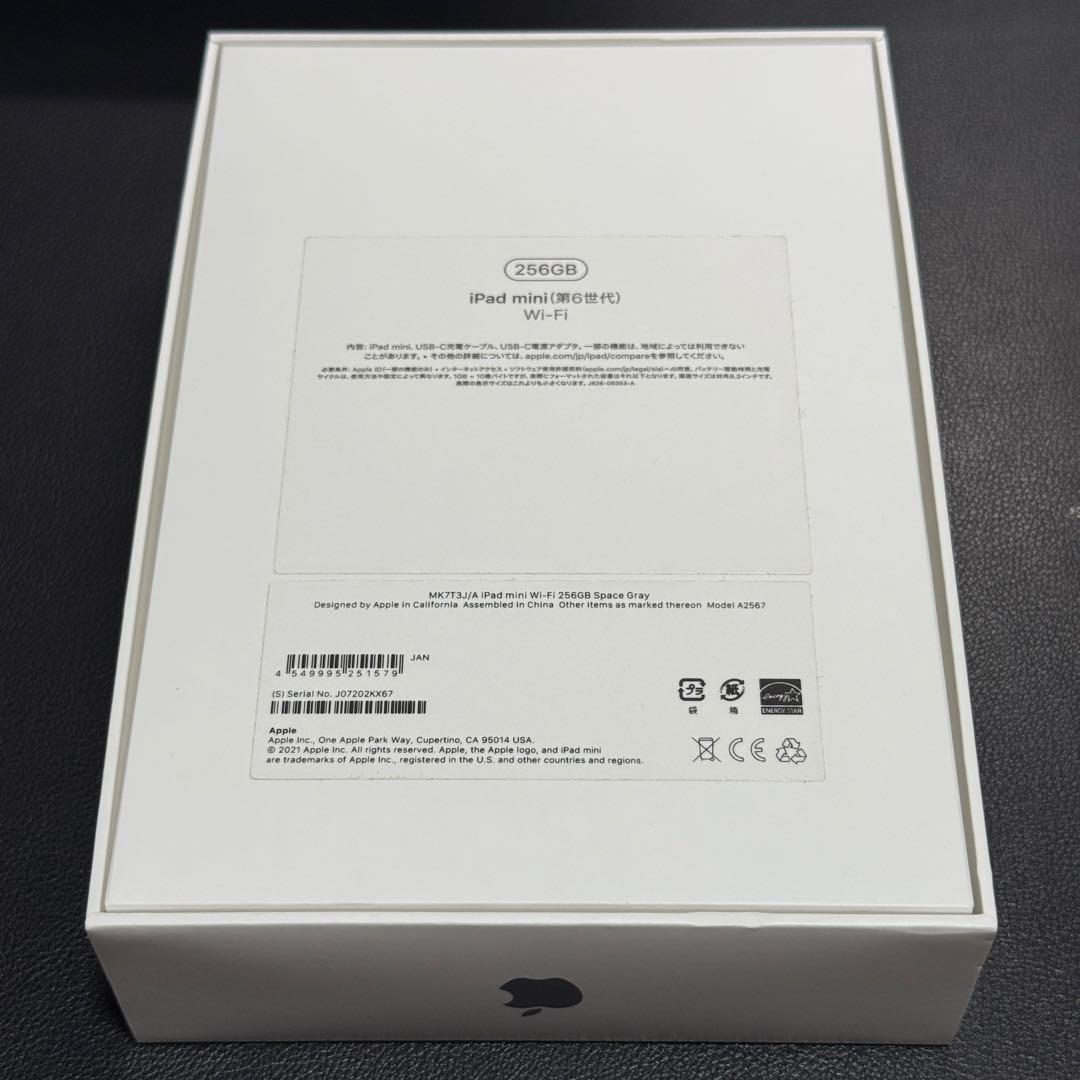 【美品】iPad mini 6 スペースグレー 8.3インチ 本体 256GB