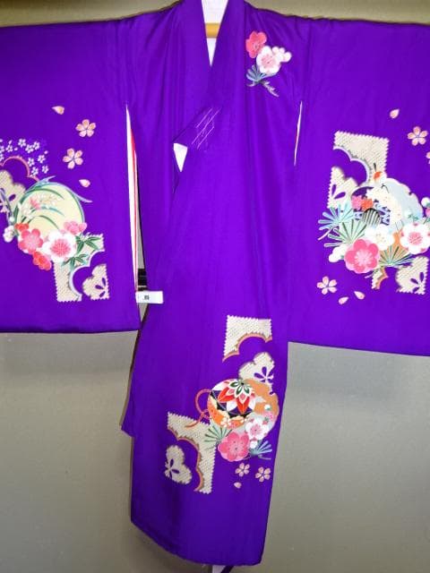 産着一つ身　女児　紫色