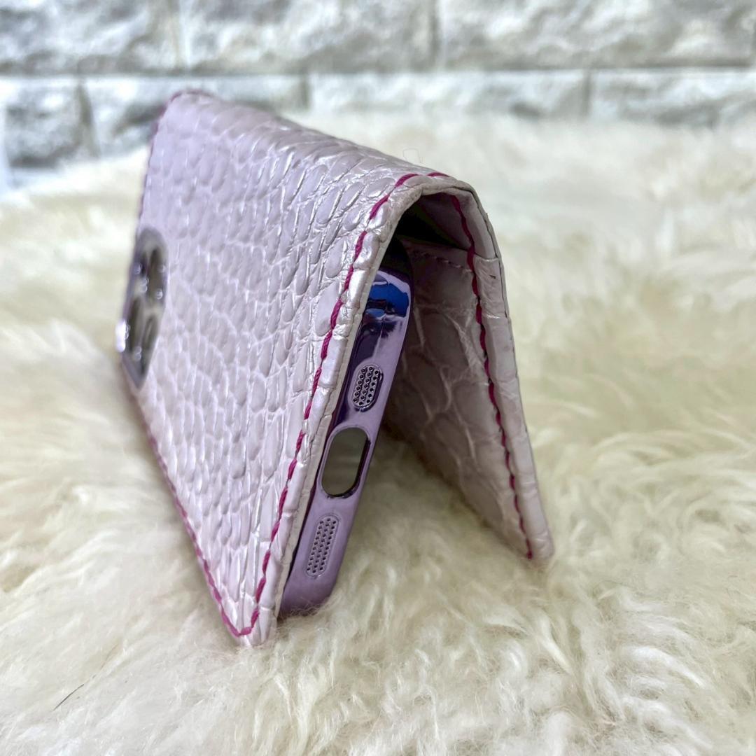 美品　ゼルパリ　スマホケース　クロコダイル　iPhone14pro