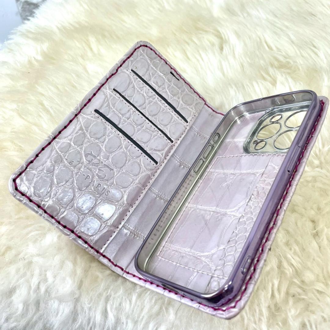 美品　ゼルパリ　スマホケース　クロコダイル　iPhone14pro