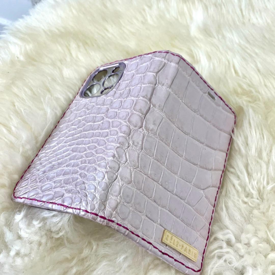 美品　ゼルパリ　スマホケース　クロコダイル　iPhone14pro