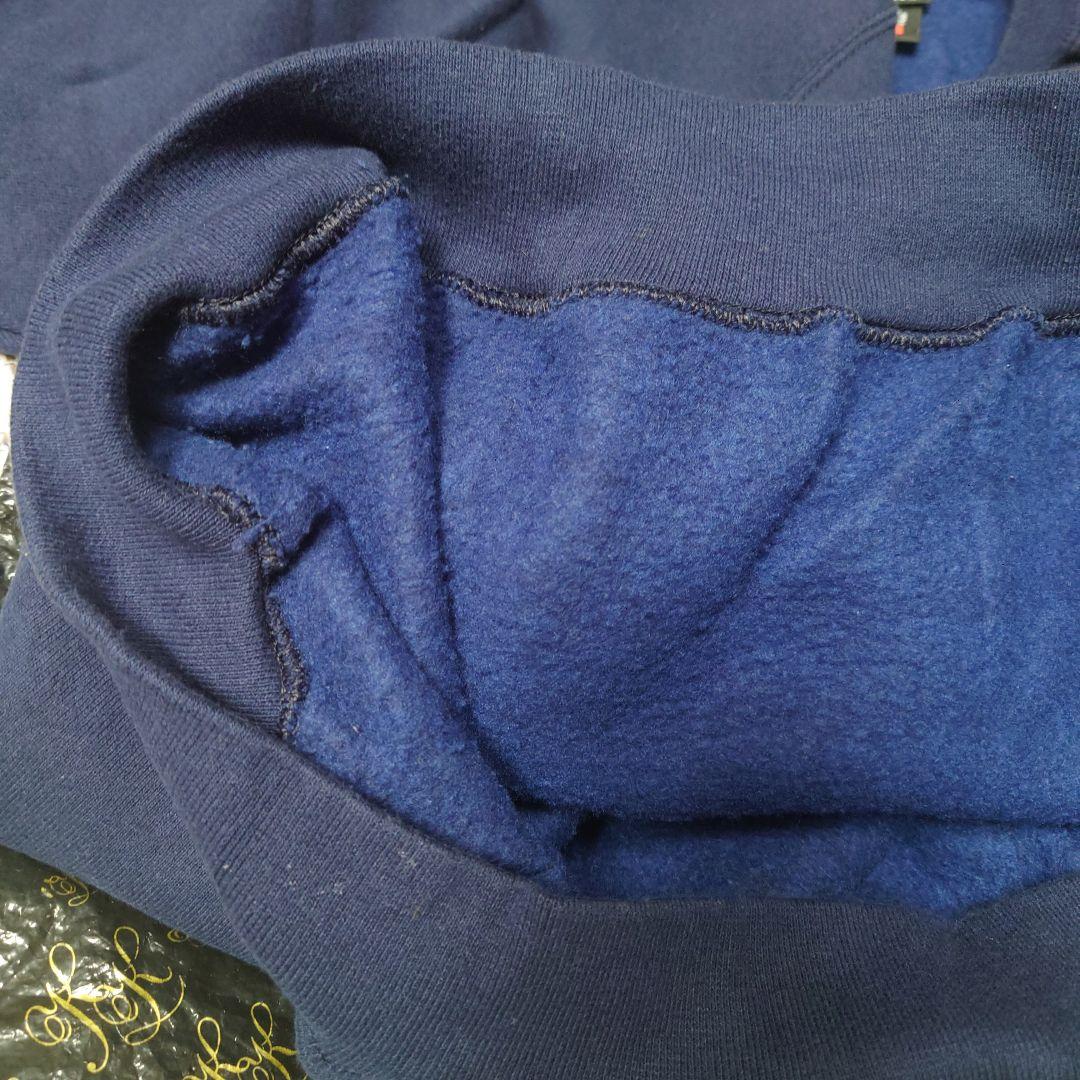 adidas80S ネイビー ロゴ刺繍 スウェット・サイズXL・レトロ