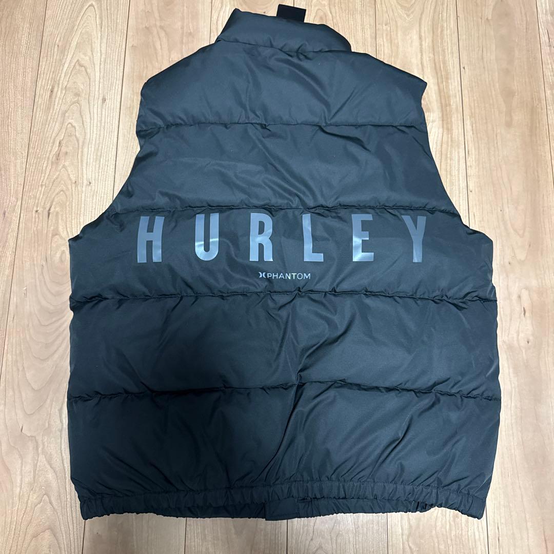 Hurley ブラック ダウンベスト XXXL