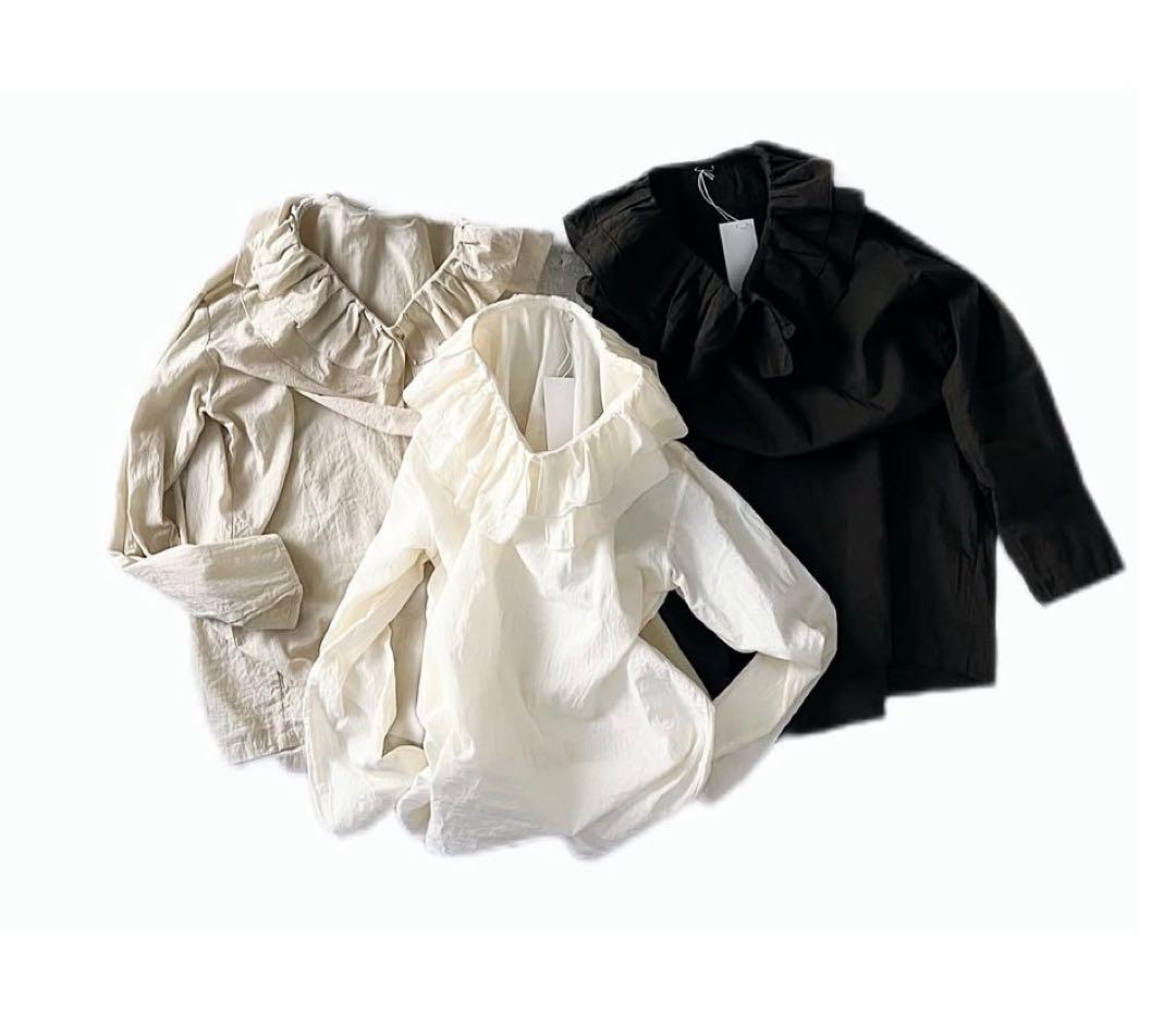 yoli frilled blouse for gather フリルブラウス