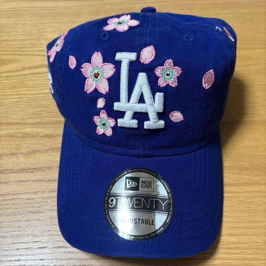 MLB ニューエラ　9FORTY ドジャース　村上隆　ブルー