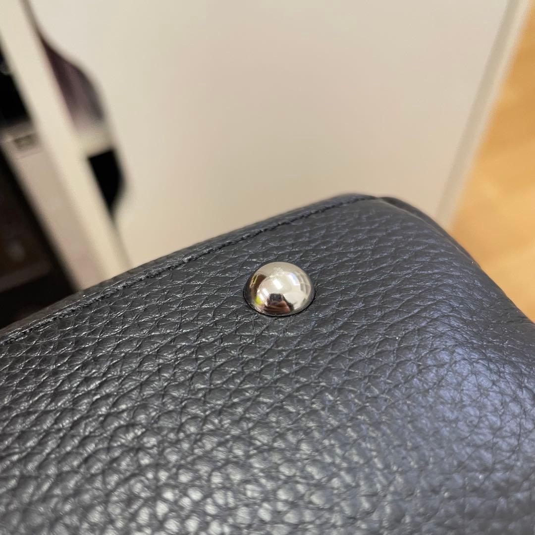 ear PAPILLONNER 2WAY スタッズボストンバッグ ブラック 本革