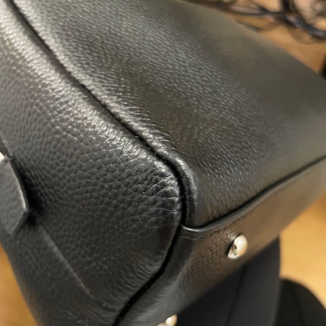 ear PAPILLONNER 2WAY スタッズボストンバッグ ブラック 本革