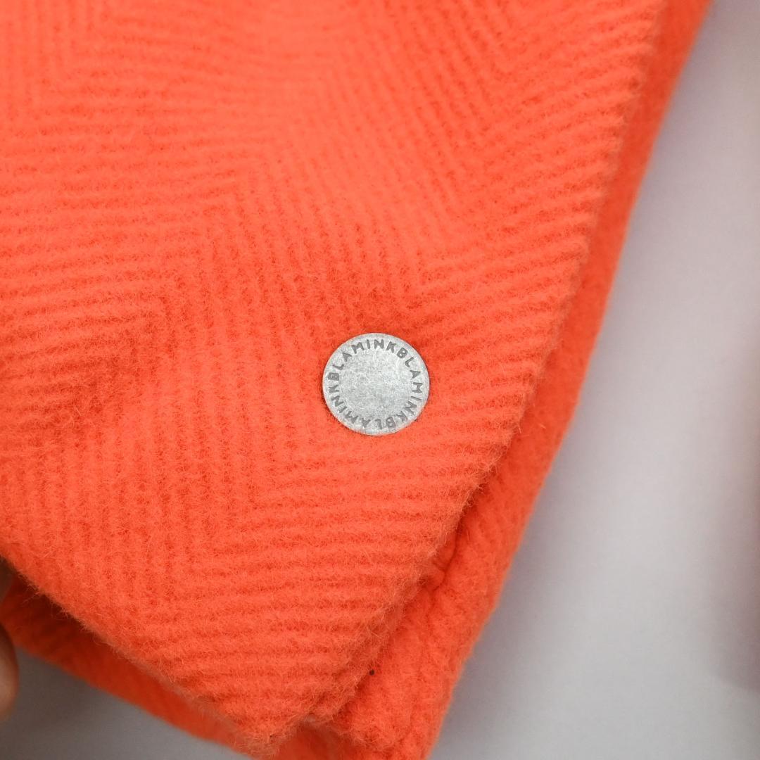 □ 44606★冬 ブラミンク プルオーバーパーカー ハーフジップ オレンジ \"