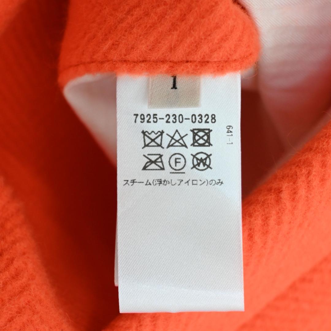 □ 44606★冬 ブラミンク プルオーバーパーカー ハーフジップ オレンジ \"