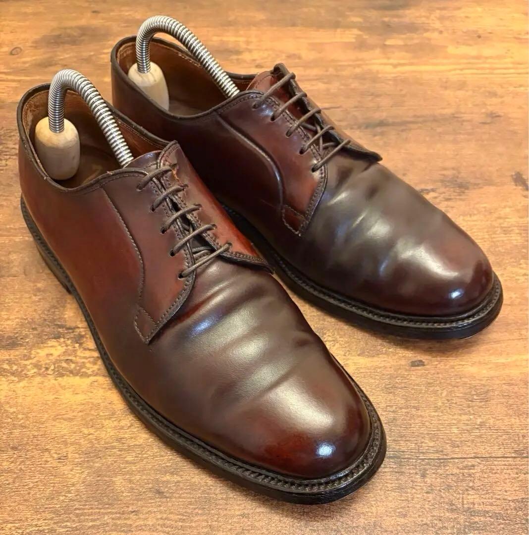 【最終値下げ】 Alden 990 コードバン プレーントゥ ブラウン 9D