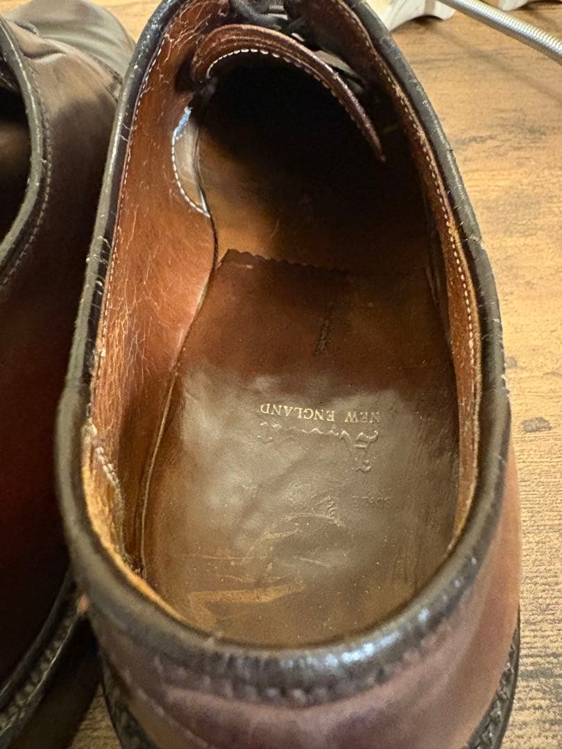 【最終値下げ】 Alden 990 コードバン プレーントゥ ブラウン 9D